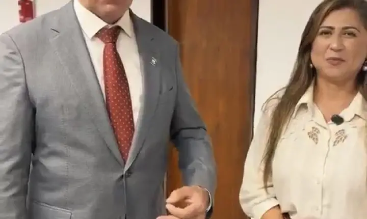 Presidente da Câmara de Santo Antônio, Marizete Costa, se reúne com Rogério Marinho em Brasília e anuncia recursos para o município
