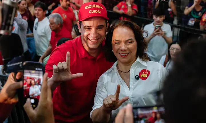 Multidão acompanha oficialização de Cadu de Lula como candidato a governador do RN