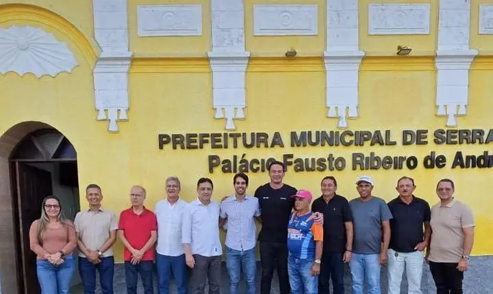 Prefeito Joãozinho Furtado recebe senador Styvenson Valentim e juntos vistoriam obras em Serra Caiada