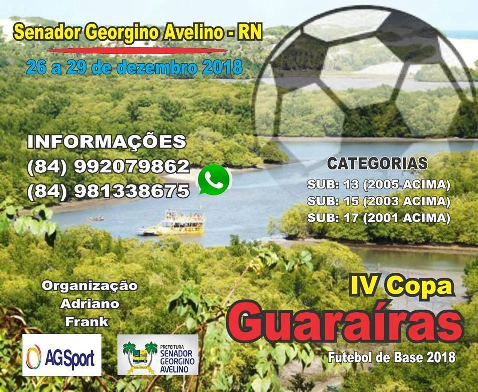 Georgino Avelino promove IV Copa Guaraíras de Futebol de Base