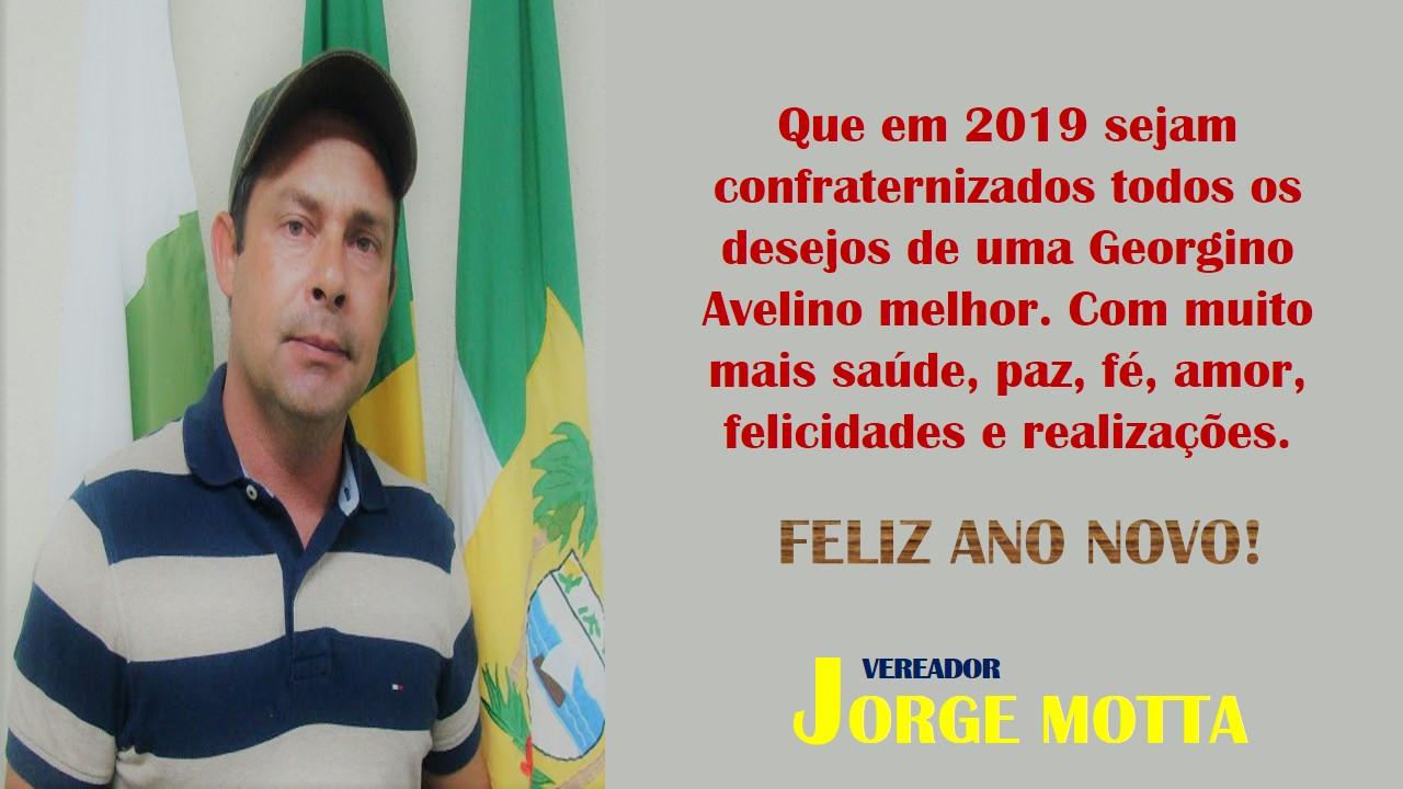 Votos do vereador Jorge Motta a todos os Georginenses