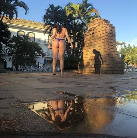 Luiza Ambiel rebate crítica em foto: 