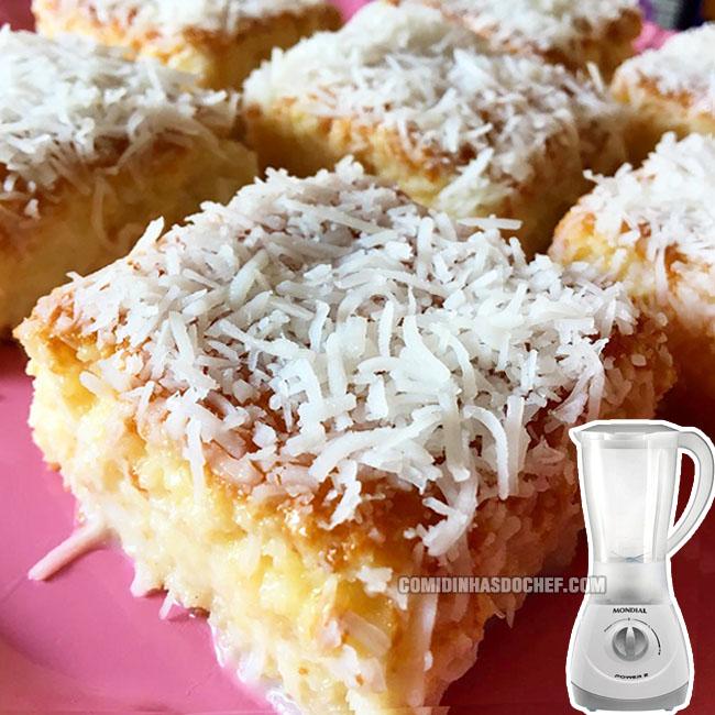 RECEITA DE BOLO GELADO DE LIQUIDIFICADOR