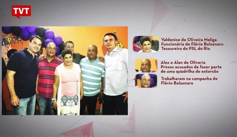 Irmã de miliciano assinava cheques de campanha de Flávio Bolsonaro