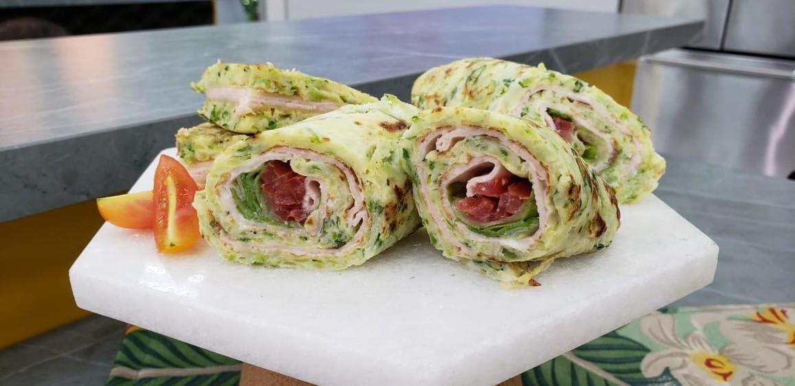 Rolinhos de Abobrinha (Wrap de Abobrinha)