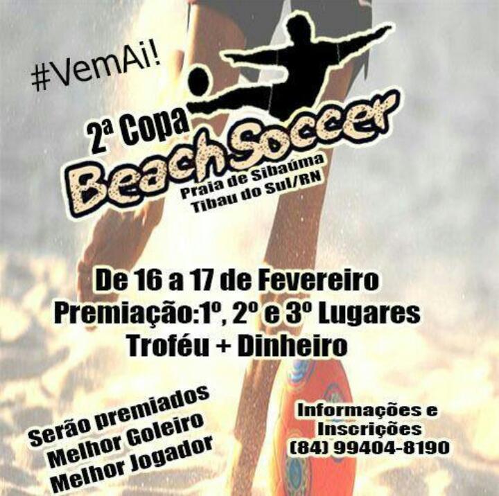 Seleção de Georgino Avelino participará da 2ª copa de Beach Soccer em Sibaúma