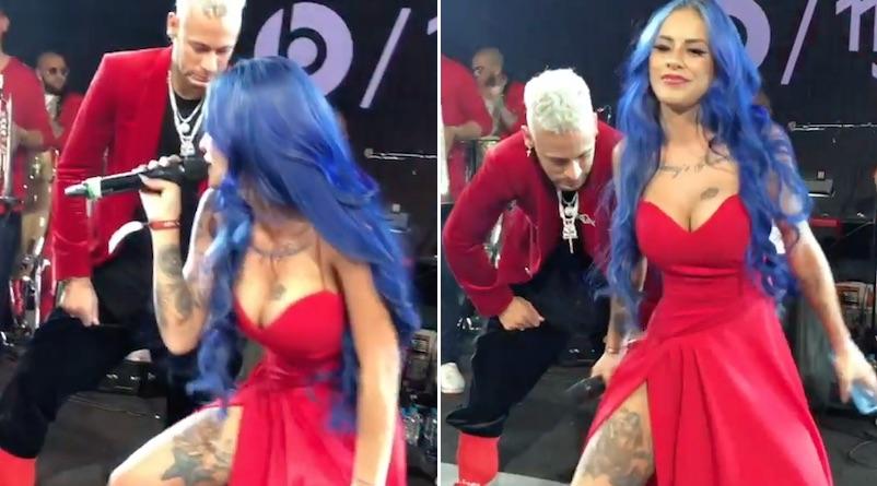 Tati Zaqui requebra com Neymar e internautas notam 