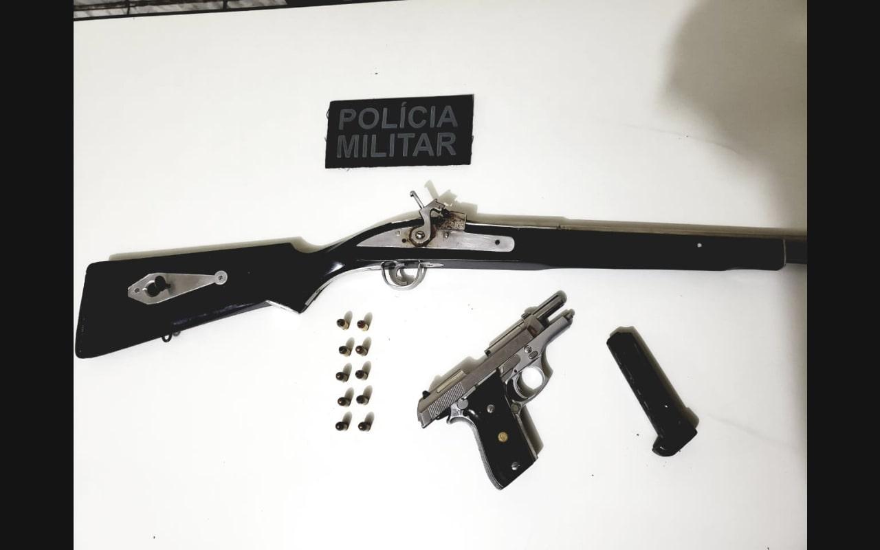 Homens são presos em Nova Cruz por porte ilegal de arma e por pertecerem a facção criminosa com atuação em todo RN
