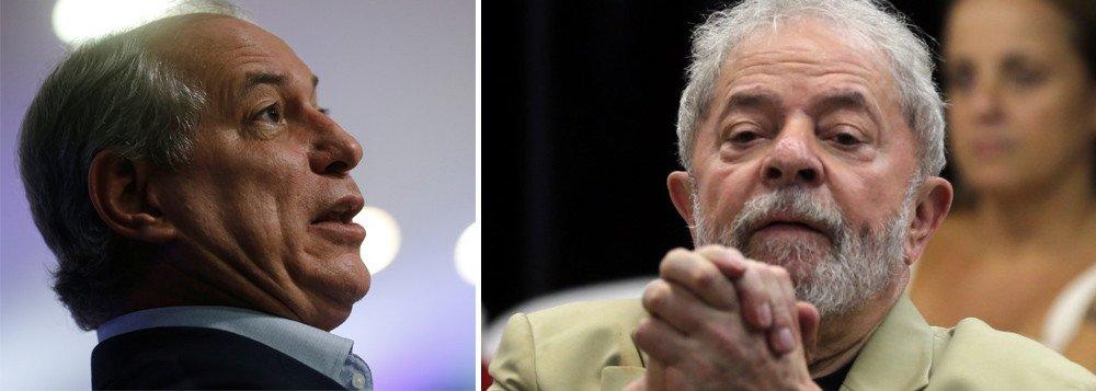LULA DIZ QUE CIRO FAZ MAL A SI PRÓPRIO E SE DIZ PRONTO PARA RECEBÊ-LO