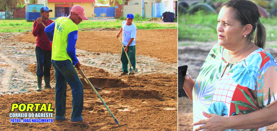 Vereadora Professora Maria acompanha construção da 2ª Arena Esportiva e informa mais um projeto social para a comunidade