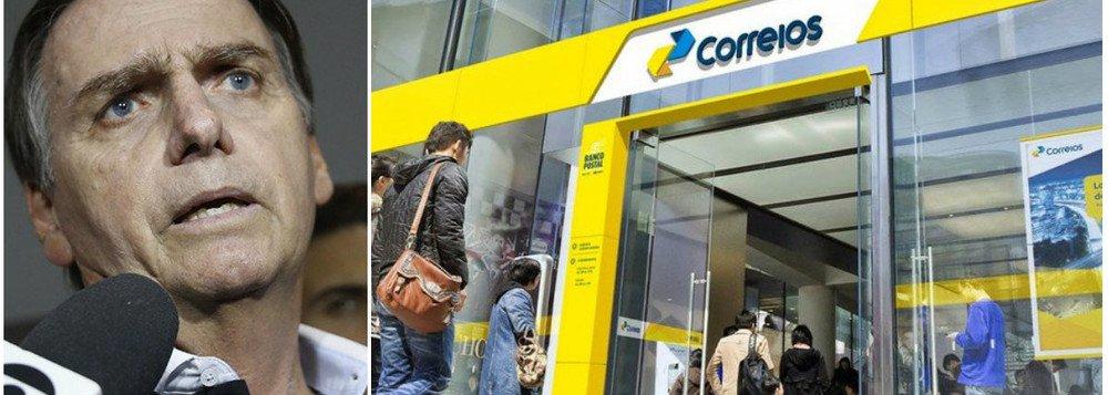 BOLSONARO CONFIRMA: VAI VENDER OS CORREIOS