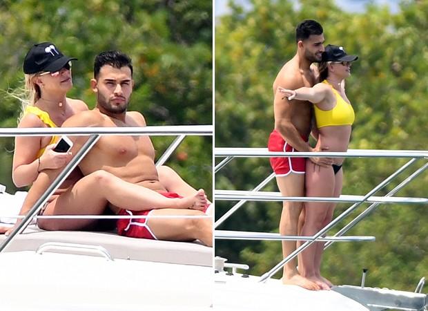 BRITNEY SPEARS CURTE PASSEIO DE IATE COM O NAMORADO E REPRODUZ CENA DE 'TITANIC'