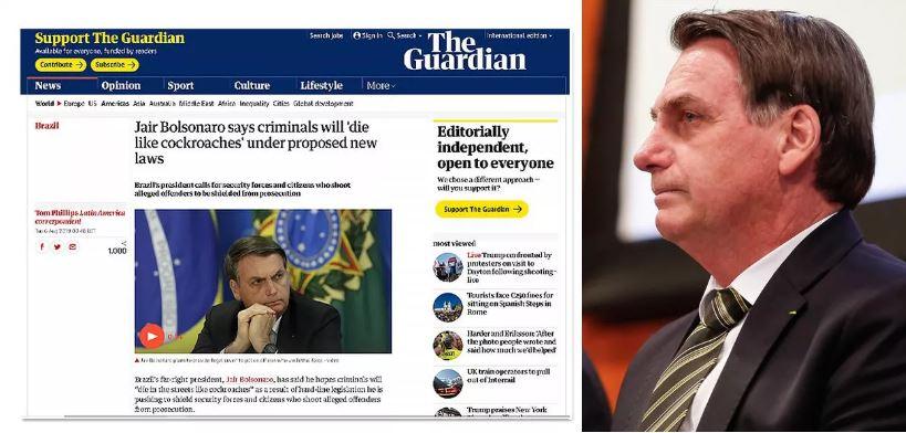 Bolsonaro autoriza aumento da violência policial, aponta o Guardian