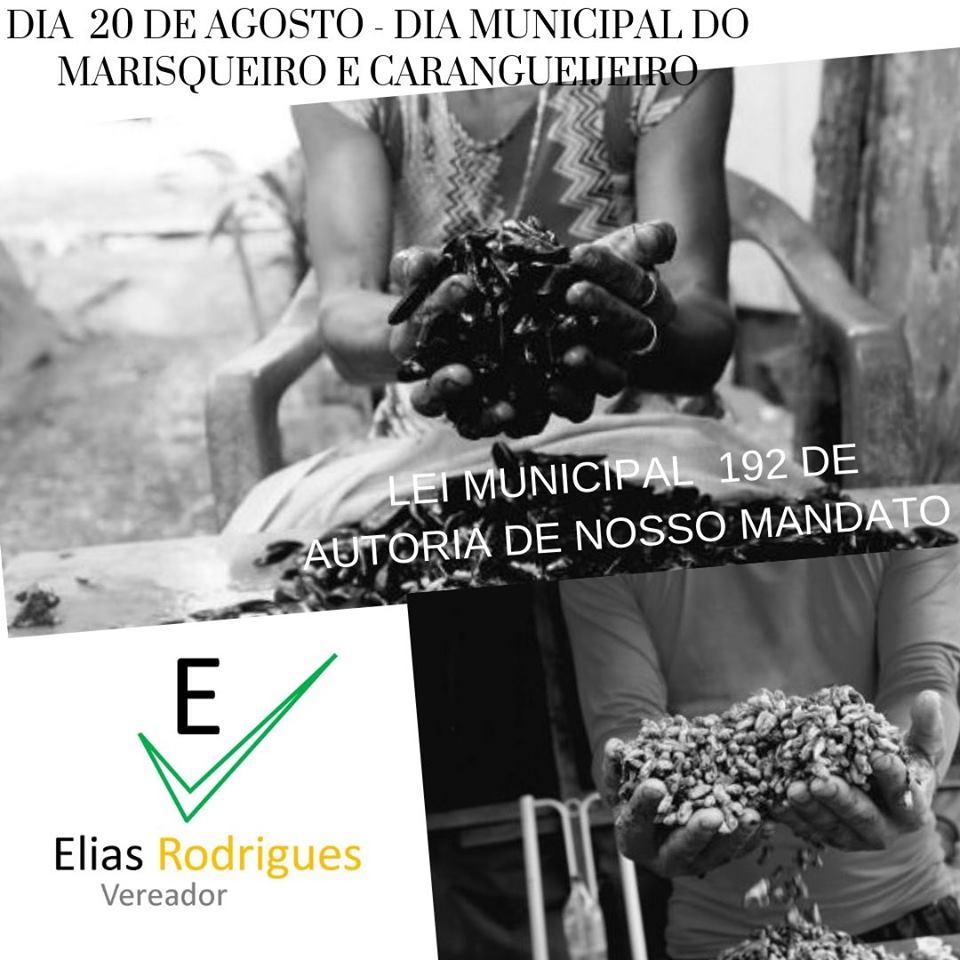 DIA 20 DE AGOSTO DIA MUNICIPAL DO MARISQUEIRO E CARANGUEJEIRO