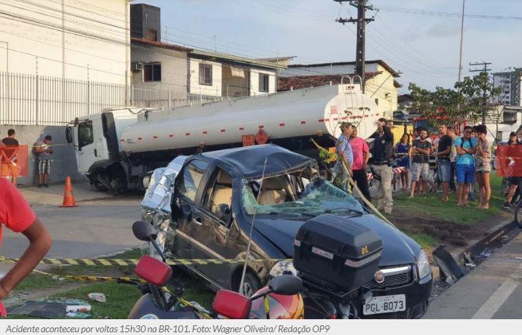 Uma pessoa morre e sete ficam feridas em grave acidente na BR