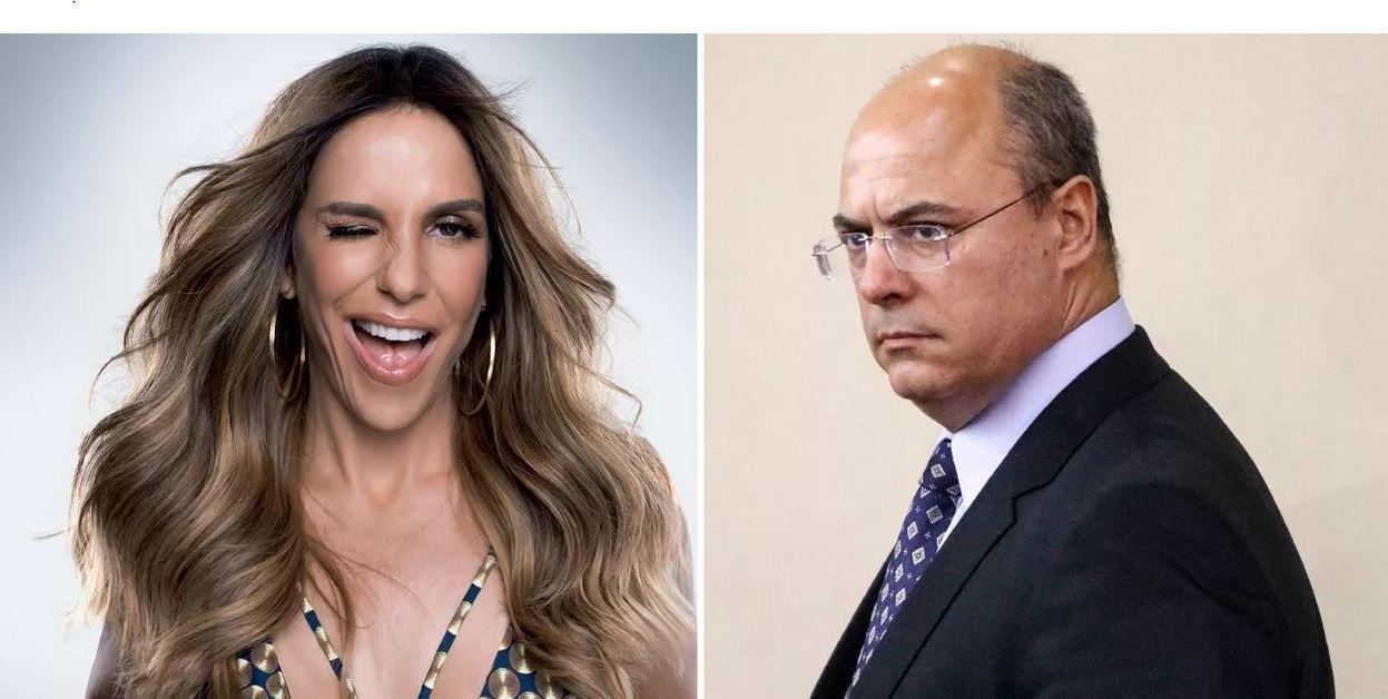Ivete Sangalo impede entrada de Wilson Witzel em seu camarim