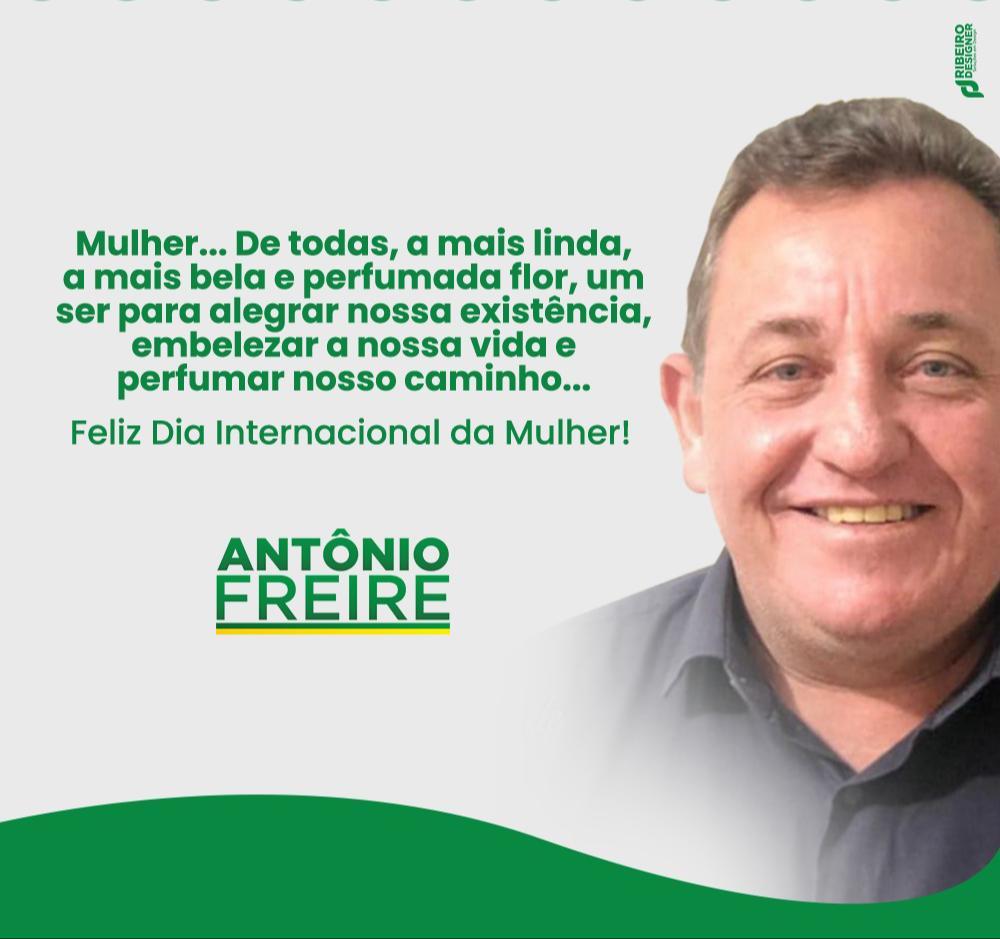 MENSAGEM DE ANTÔNIO FREIRE A TODAS AS MULHERES GEORGINENSES