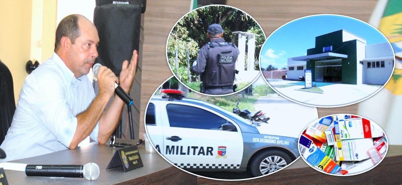 VEREADOR JORGE MOTTA COBRA DIÁRIAS OPERACIONAIS DA PM DE GEORGINO AVELINO E MEDICAÇÃO DE USO CONTÍNUO