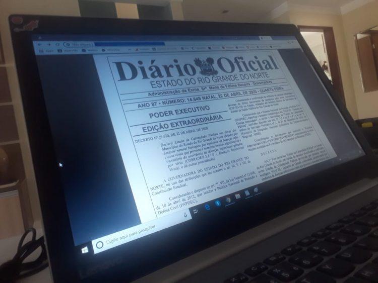 Governo do RN publica novo decreto de calamidade pública pela pandemia