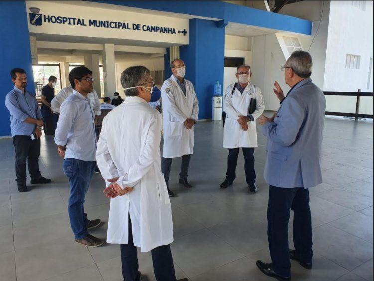 Hospital de Campanha de Natal recebe visita do Conselho de Medicina