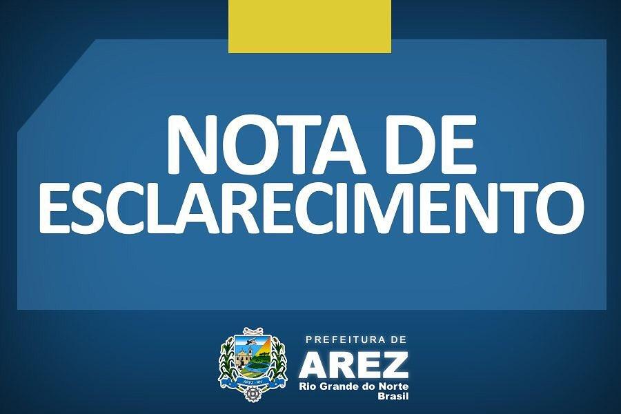 PREFEITURA DE AREZ FALA SOBRE DETURPAÇÃO DE INFORMAÇÕES SOBRE COMPRA DE LÂMPADAS DE LED.