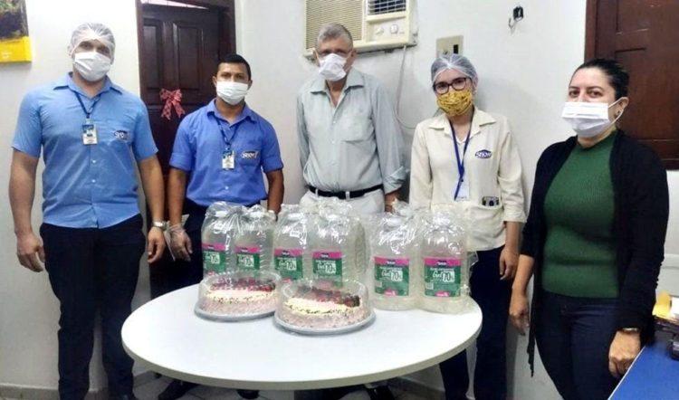Prefeitura de Macaíba recebe doação de álcool em gel