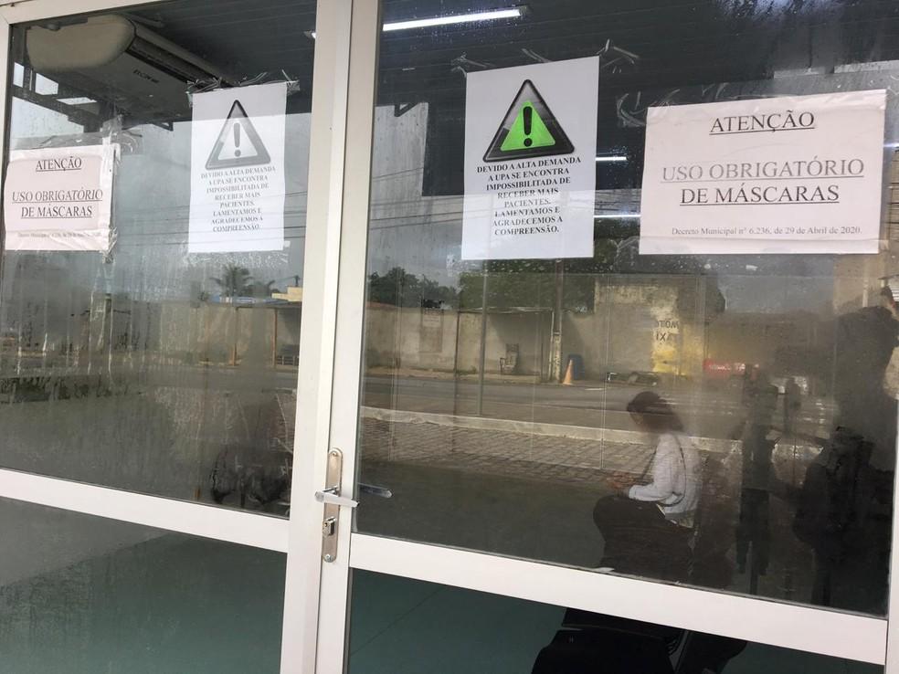 Superlotada, UPA na Grande Natal amanhece fechada por não conseguir receber mais pacientes, diz direção