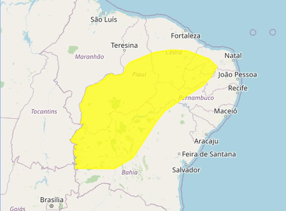 Inmet emite alerta de baixa umidade para 73 municípios do RN
