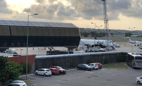 Cobra é atropelada por avião e pousos são suspensos no Aeroporto do Recife