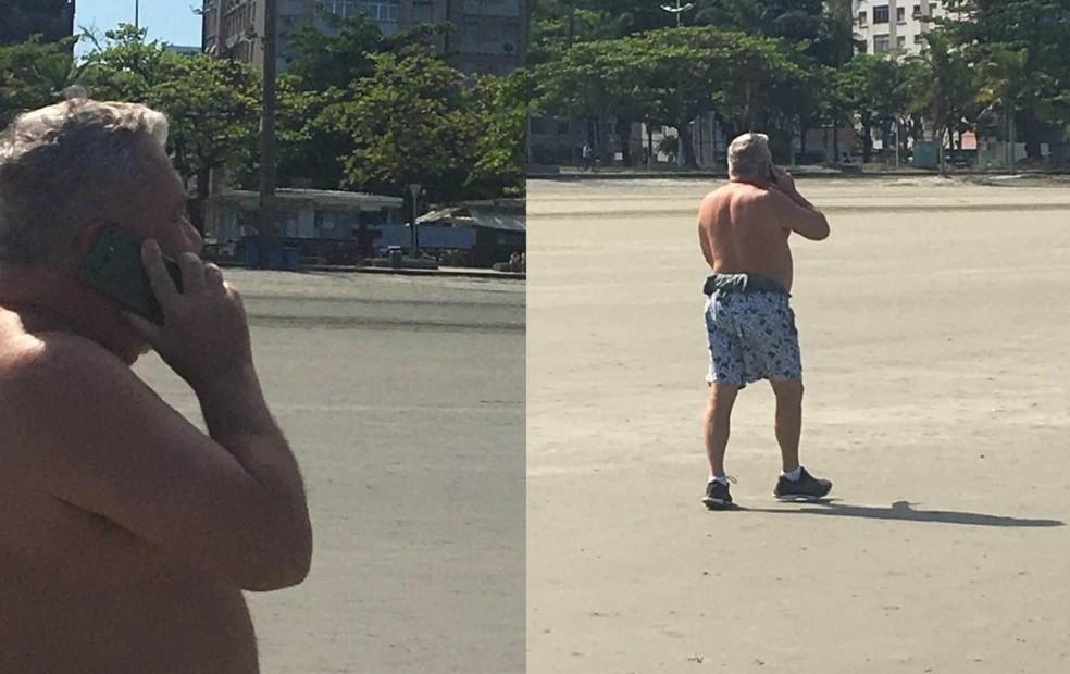 Desembargador volta a sair sem máscara e ironiza guardas: 'Poluem a praia'