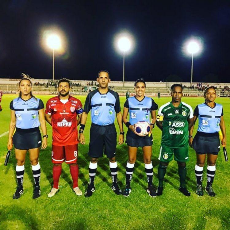 Trio de arbitragem feminino apitará ABC e Assu nesta segunda (17)
