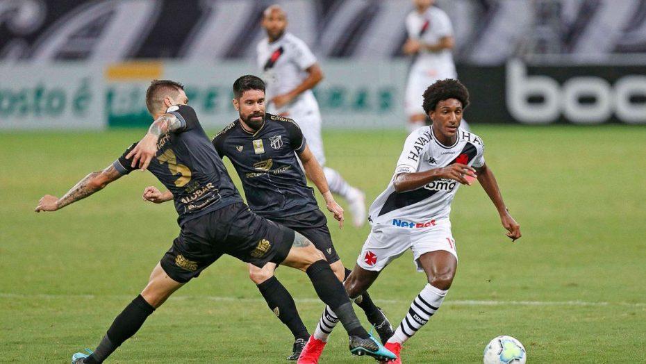 Vasco vence o Ceará por 3 a 0 e vai à liderança do Brasileirão