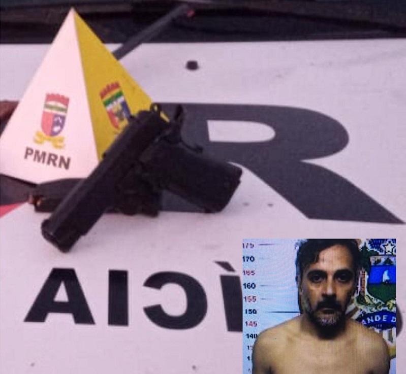 CPRE PRENDE HOMEM E APREENDE ARMA DE FOGO EM NÍSIA FLORESTA