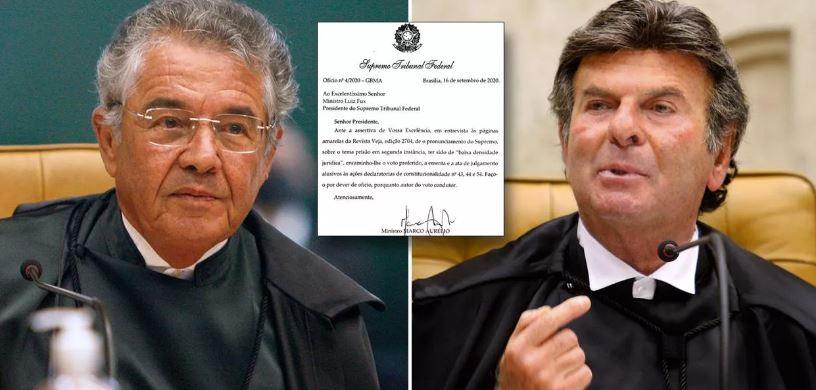 Treta no STF: Fux critica seus colegas e é enquadrado por Marco Aurélio Mello