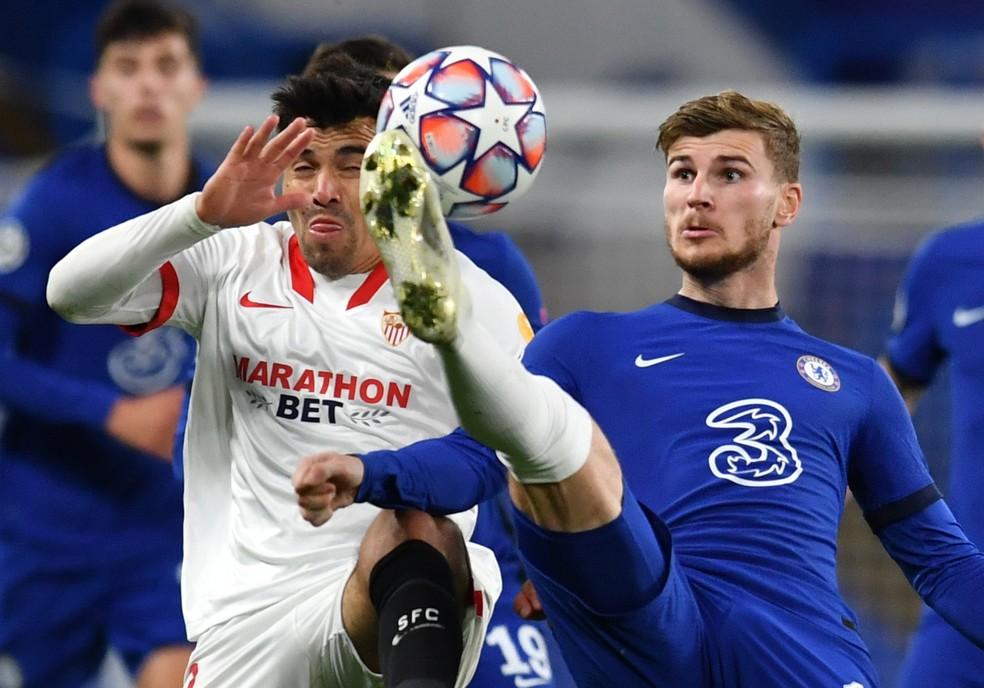 Champions: favoritos no Grupo E, Chelsea e Sevilla ficam no empate em Londres