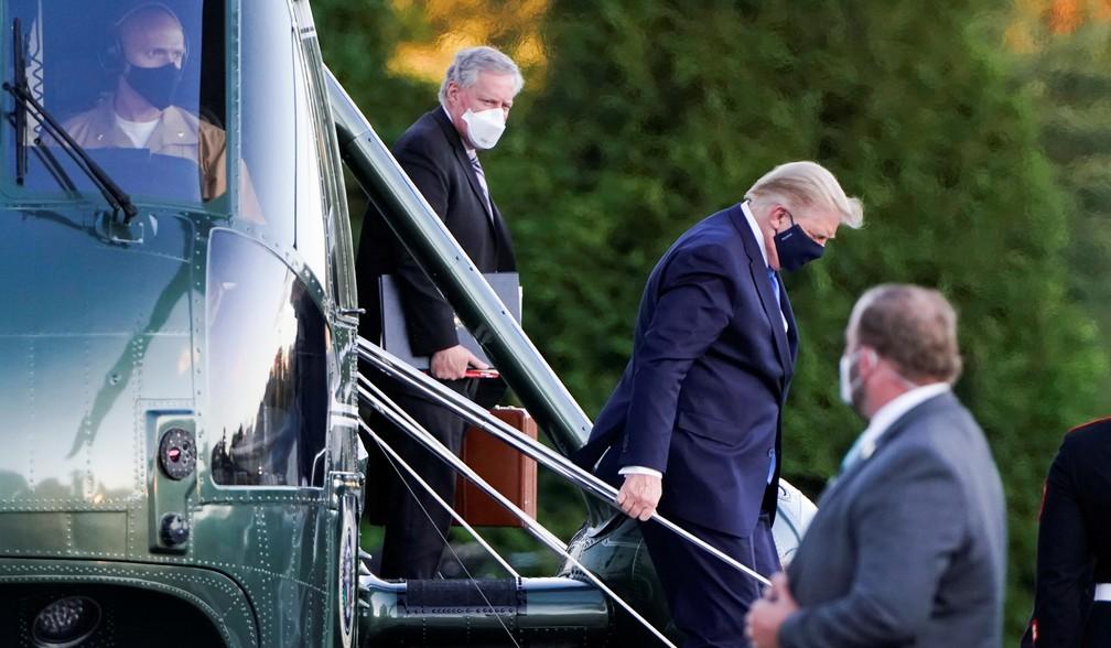 Horas antes de divulgar que estava doente, Trump recebeu resultado de teste rápido positivo para Covid-19, mas não revelou, segundo jornal