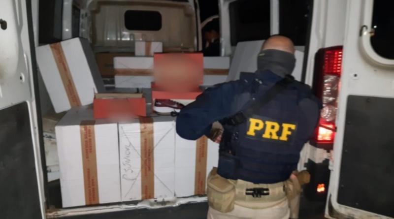 Homem é preso transportando centenas de tênis falsificados no RN