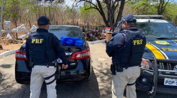 PRF apreende droga avaliada em R$ 1 milhão em rodovia de Aracati, no Ceará; motorista foi detido