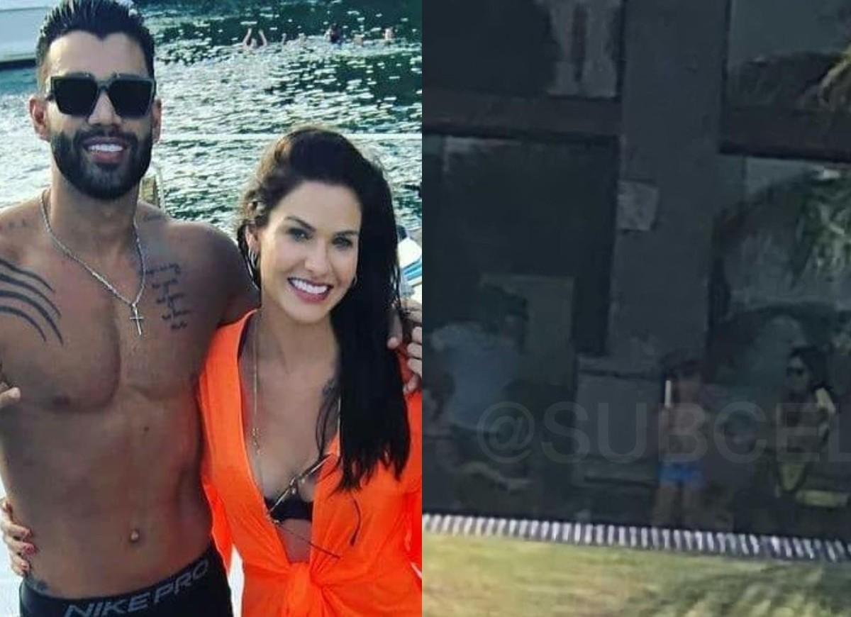 Andressa Suita e Gusttavo Lima são flagrados juntos no Rio de Janeiro