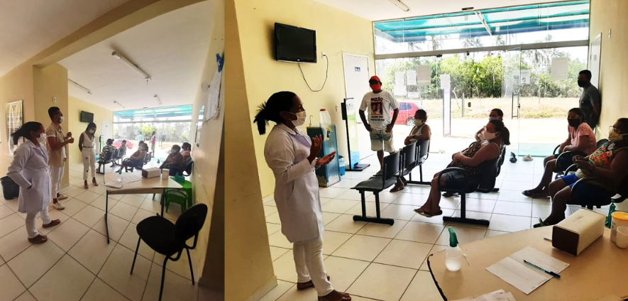 EQUIPE MULTIDISCIPLINAR DA UBS CENTRO DE GEORGINO REALIZOU PALESTRA SOBRE JANEIRO BRANCO (SAÚDE MENTAL) E CONSCIENTIZAÇÃO SOBRE O COVID
