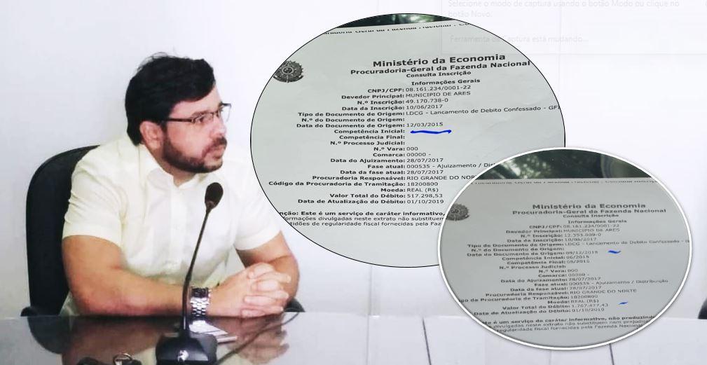 CLIMA QUENTE: VEREADOR DE AREZ FALA EM “ROMBO” DA PREVIDÊNCIA HERDADA DA GESTÃO 2013-2016
