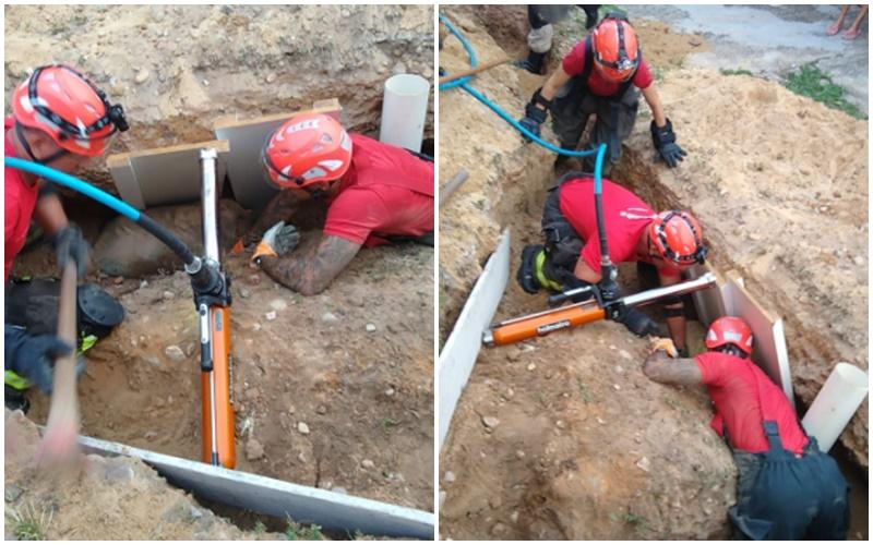 Homem cai em buraco, fica preso, mas é resgatado pelo Corpo de Bombeiros em Natal