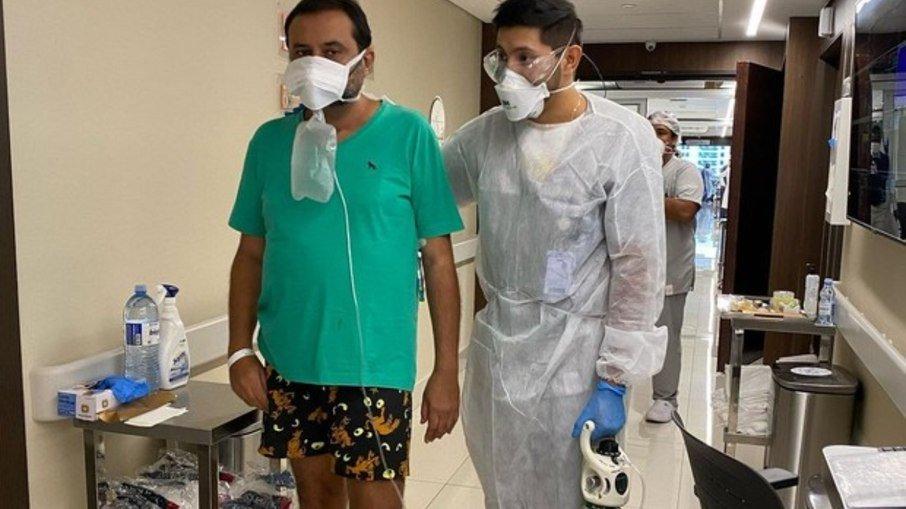 Apresentador Geraldo Luís volta a andar após ficar internado na UTI