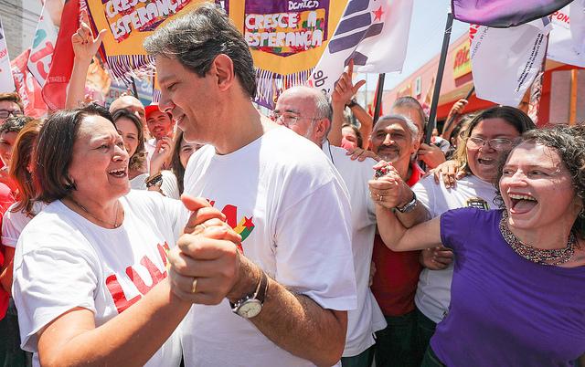 Haddad diz que Fátima pode ser escolha do PT para disputar eleições presidenciais de 2022