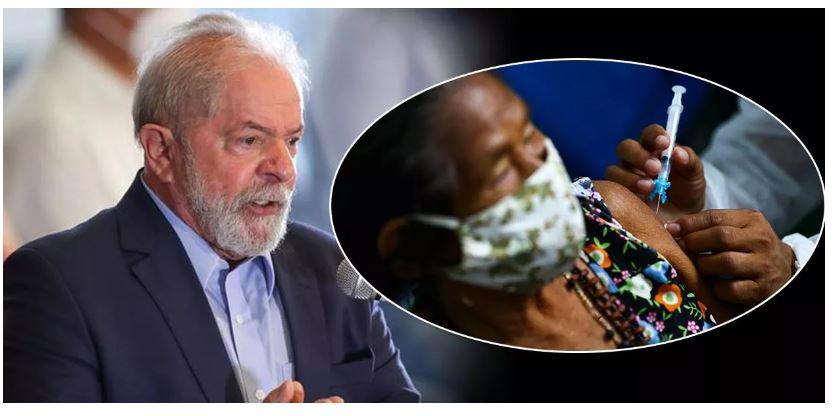Lula: não sigam nenhuma recomendação imbecil do presidente, tomem vacina