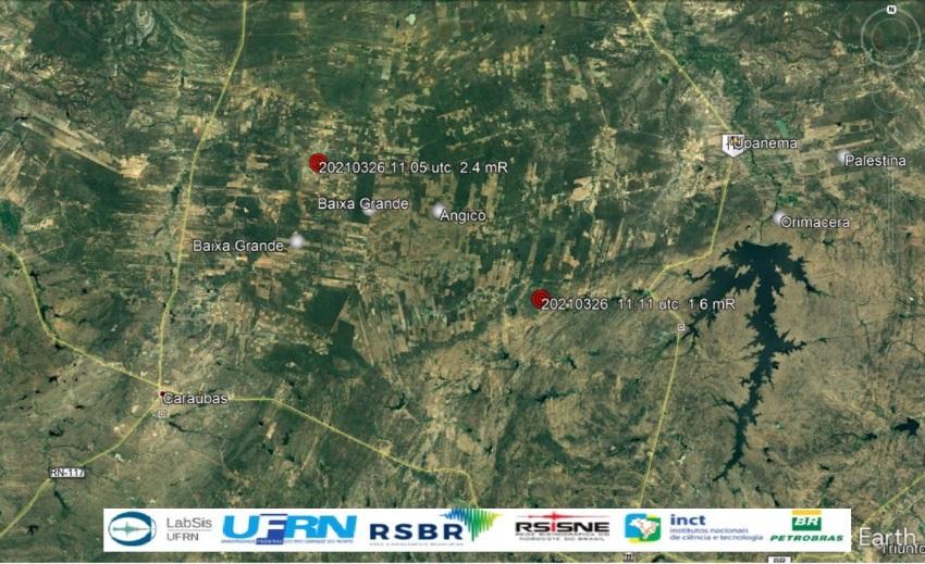 Novos terremotos são registrados em Caraúbas