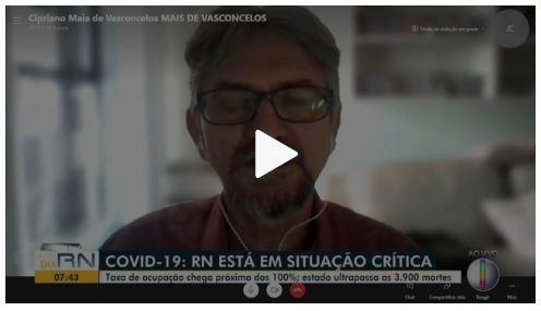Secretário de Saúde do RN afirma que governo discute novo decreto com medidas mais restritivas: 'Pior situação da pandemia no estado'