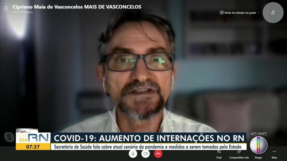 'Vivemos um momento trágico', diz secretário estadual de Saúde sobre cenário da pandemia no RN