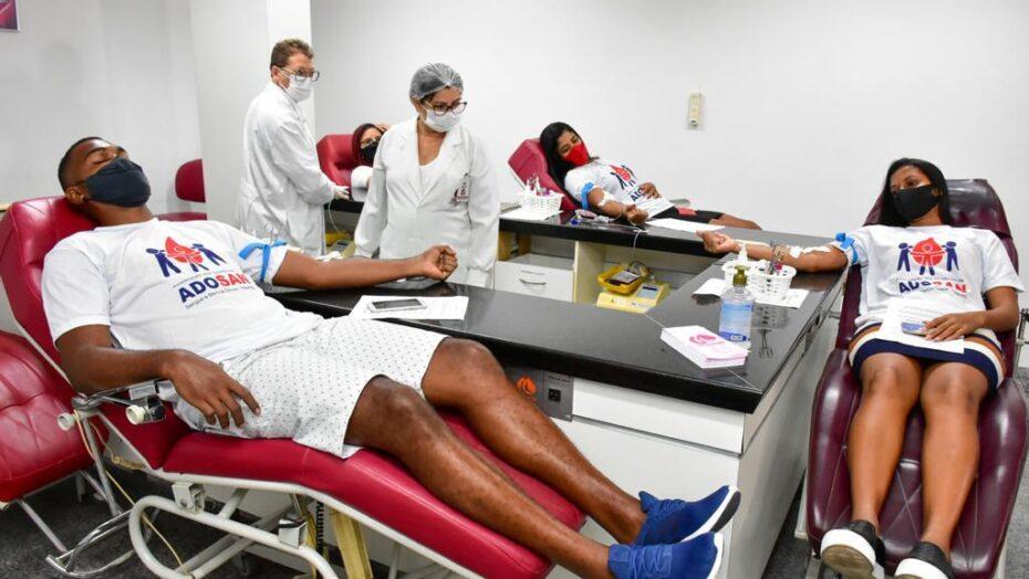 Mais de 50 pessoas participam da campanha de doação de sangue da ALRN neste sábado em Natal