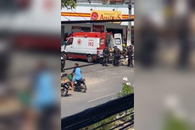 [Vídeo] PM fica ferido durante tentativa de assalto em Parnamirim